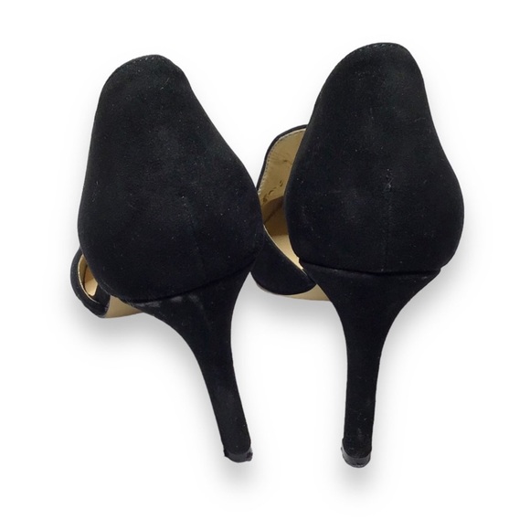 Adrienne Vittadini Nicolo Black Suede 4" D'Orsay Dress Heels - 7.5M - Picture 2 of 12